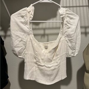 Aritzia Wilfred Milkmaid Blouse